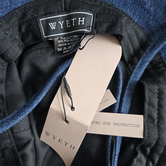 New Wyeth Birdie UPF 50 Sun Rated Packable Denim Strap Bucket Hat One Size NWT - Picture 11 of 12